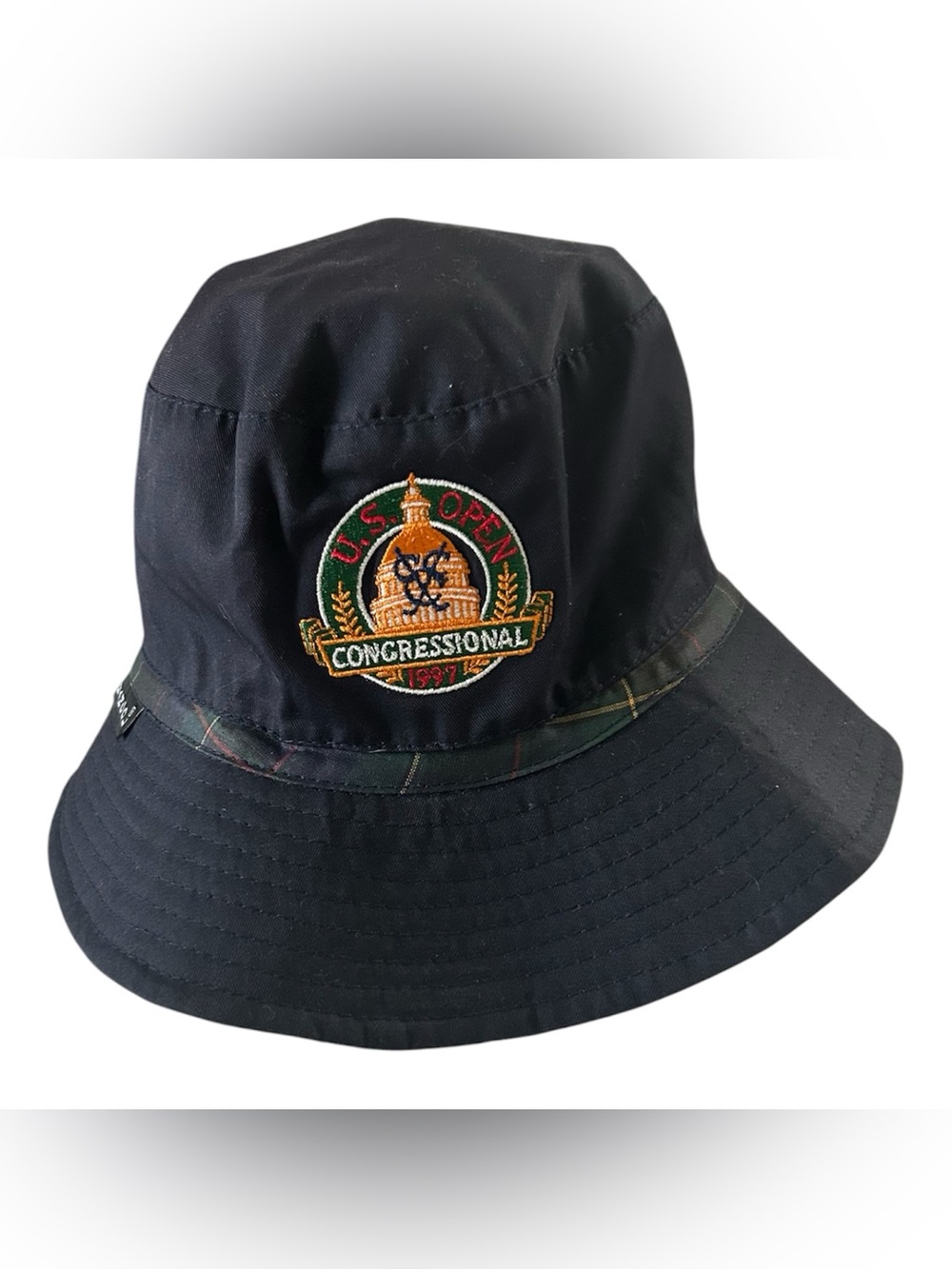 Kangol US Open Congressional Embroidered Dark Blue Bucket Hat